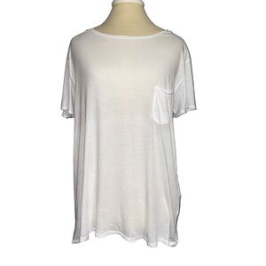 Rag & Bone Jean White Crewneck Tee Shirt Large